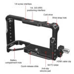 For Sony ILCE-A7CM2 / Alpha 7C II / Alpha 7CR PULUZ Metal Camera Cage Stabilizer Rig - Image 3