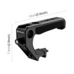 PULUZ Double-thread Metal Quick Release Top Handle with Cold Shoe for Camera Cage Stabilizer - Image 2