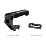 PULUZ Double-thread Metal Quick Release Top Handle with Cold Shoe for Camera Cage Stabilizer - Image 7