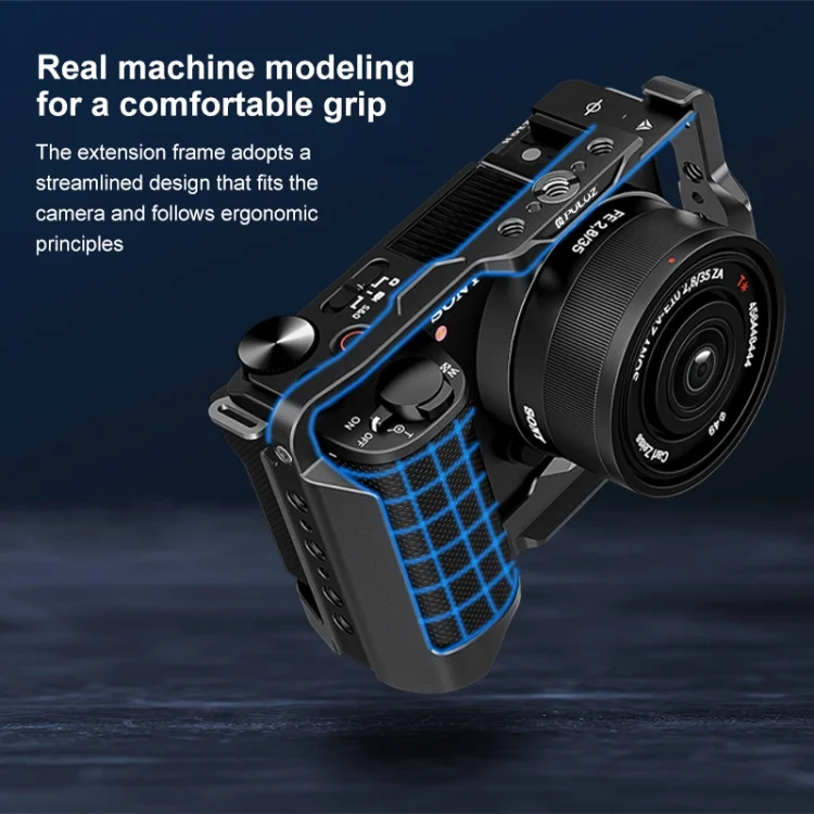 PU3219B_3.webp For Sony ZV-E10 II PULUZ Metal Camera Cage Stabilizer Rig - Image 4