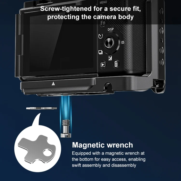 PU3219B_4.webp For Sony ZV-E10 II PULUZ Metal Camera Cage Stabilizer Rig - Image 5