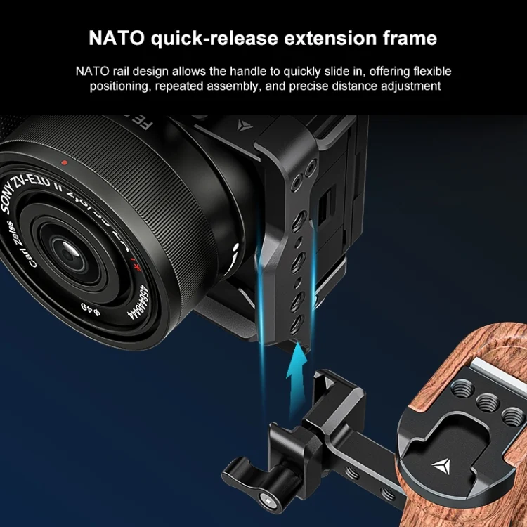 PU3219B_6.webp For Sony ZV-E10 II PULUZ Metal Camera Cage Stabilizer Rig - Image 7