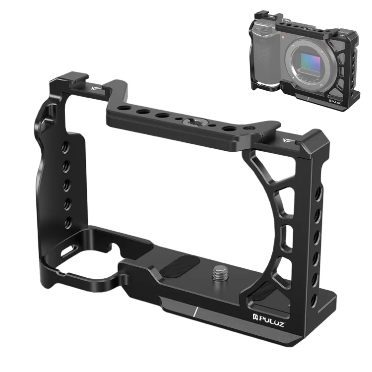 For Sony A6500 / A6400 / A6300 / A6000 PULUZ Metal Camera Cage Expansion Mount Stabilizer Rig