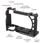 For Sony A6500 / A6400 / A6300 / A6000 PULUZ Metal Camera Cage Expansion Mount Stabilizer Rig - Image 3