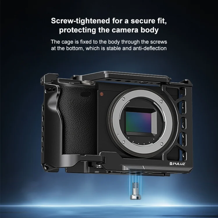PU3220B_7.webp For Sony A6500 / A6400 / A6300 / A6000 PULUZ Metal Camera Cage Expansion Mount Stabilizer Rig - Image 8