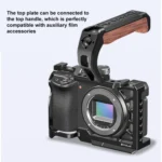 For Sony A6500 / A6400 / A6300 / A6000 PULUZ Metal Camera Cage Expansion Mount Stabilizer Rig - Image 9