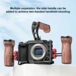 For Sony A6500 / A6400 / A6300 / A6000 PULUZ Metal Camera Cage Expansion Mount Stabilizer Rig - Image 10