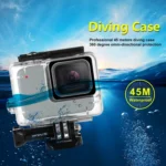 PULUZ 45m Underwater Waterproof Housing Diving Case for GoPro HERO7 Silver / HERO7 White, with Buckle Basic Mount & Screw(Transparent) - Image 11