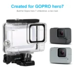 PULUZ 45m Underwater Waterproof Housing Diving Case for GoPro HERO7 Silver / HERO7 White, with Buckle Basic Mount & Screw(Transparent) - Image 8