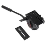 PULUZ Heavy Duty Video Camera Tripod Action Fluid Drag Head with Sliding Plate for DSLR & SLR Cameras, Large Size - Image 4