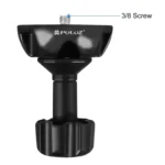 PULUZ 75mm Half Ball Flat to Bowl Adapter for Fluid Head Tripod DSLR Rig Camera, Metal Material - Image 2