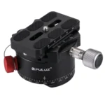 PULUZ Aluminum Alloy Panoramic Indexing Rotator Ball Head with Quick Release Plate for Camera Tripod Head - Image 2