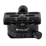 PULUZ Aluminum Alloy 360 Degree Rotation Panorama Ball Head with Quick Release Plate for Camera Tripod Head - Image 2