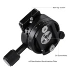 PULUZ Aluminum Alloy 360 Degree Rotation Panorama Ball Head with Quick Release Plate for Camera Tripod Head - Image 5