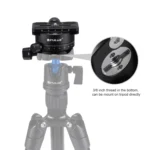 PULUZ Aluminum Alloy 360 Degree Rotation Panorama Ball Head with Quick Release Plate for Camera Tripod Head - Image 8