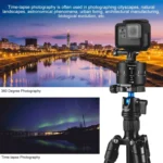 PULUZ 360 Degrees Panning Rotation 60 Minutes Time Lapse Stabilizer Tripod Head Adapter for GoPro HERO12 Black /11 Black /10 Black / 9 Black /8 Black / HERO7 /6 /5 /5 Session /4 Session /4 /3+ /3 /2 /1, Xiaoyi and Other Action Cameras - Image 6