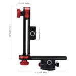 PULUZ 720 Degree Panoramic Aluminum Alloy Ball Head Quick Release Plate Kits - Image 4