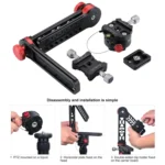PULUZ 720 Degree Panoramic Aluminum Alloy Ball Head Quick Release Plate Kits - Image 8