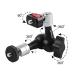 PULUZ 7 inch Aluminium Alloy Adjustable Articulating Friction Magic Arm - Image 5