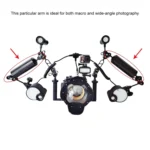 PULUZ 8 inch 20cm Length 80mm Diameter Dual Balls Carbon Fiber Floating Arm, Ball Diameter: 25mm, Buoyancy: 600g - Image 5