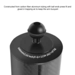 PULUZ 10.82 inch 27.5cm Length 80mm Diameter Dual Balls Carbon Fiber Floating Arm, Ball Diameter: 25mm, Buoyancy: 800g - Image 4