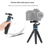 PULUZ Pocket Mini Adjustable Metal Desktop Tripod Mount with 360 Degree Ball Head for DSLR & Digital Cameras, Adjustable Height: 11-20.2cm - Image 8