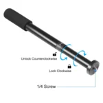 PULUZ  Handheld Adjustable Aluminum Alloy Tripod Mount Monopod Extension Central Shaft Rod - Image 3