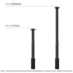 PULUZ  Handheld Adjustable Aluminum Alloy Tripod Mount Monopod Extension Central Shaft Rod - Image 4