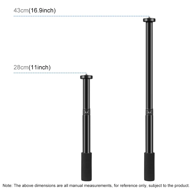 PU3540_3.webp PULUZ  Handheld Adjustable Aluminum Alloy Tripod Mount Monopod Extension Central Shaft Rod - Image 4