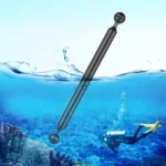 PULUZ  12 inch 30.4cm Length 20.8mm Diameter Dual Balls Carbon Fiber Floating Arm, Ball Diameter: 25mm
