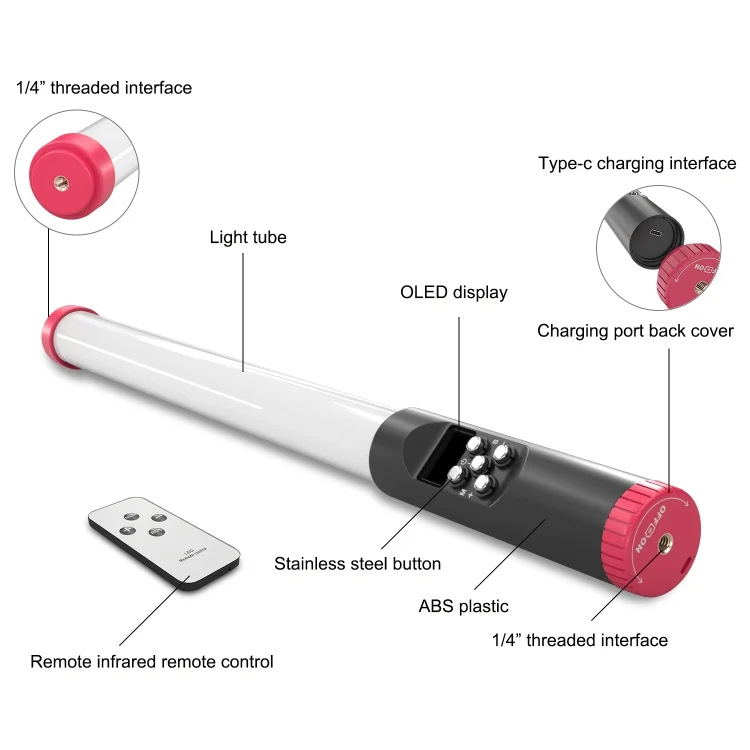 PU3550R_1.webp PULUZ RGB 114 LEDs Waterproof Photography Handheld Light Stick with Remote Control - Image 2