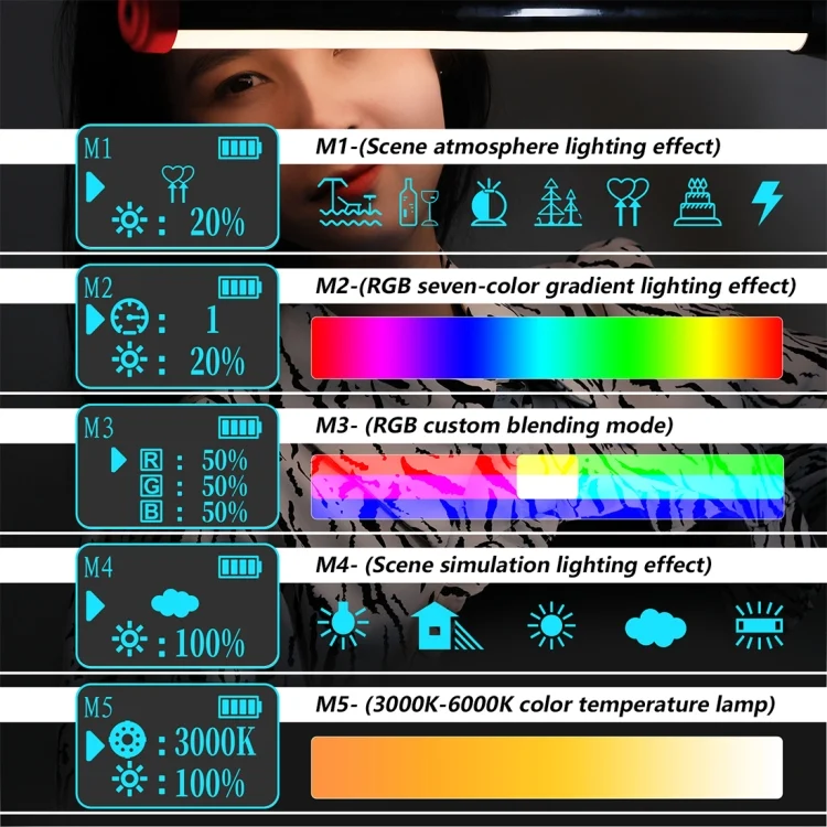 PU3550R_3.webp PULUZ RGB 114 LEDs Waterproof Photography Handheld Light Stick with Remote Control - Image 4