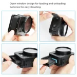 PULUZ Housing Shell CNC Aluminum Alloy Protective Cage with Insurance Frame & 52mm UV Lens for GoPro HERO8 Black - Image 6
