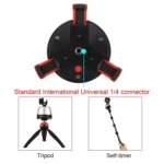 PULUZ Electronic 360 Degree Rotation Panoramic Head with Remote Controller for Smartphones, GoPro, DSLR Cameras - Image 12