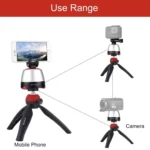 PULUZ Electronic 360 Degree Rotation Panoramic Head + Tripod Mount + GoPro Clamp + Phone Clamp with Remote Controller for Smartphones, GoPro, DSLR Cameras - Image 8