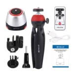 PULUZ Electronic 360 Degree Rotation Panoramic Head + Tripod Mount + GoPro Clamp + Phone Clamp with Remote Controller for Smartphones, GoPro, DSLR Cameras - Image 9