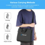 PULUZ 12 inch Ring LED Lights Portable Zipper Storage Bag Shoulder Handbags, Size: 38cm x 33cm x 3cm - Image 7