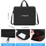 PULUZ 14 inch Ring LED Lights Portable Zipper Storage Bag Shoulder Handbags, Size: 43cm x 38cm x 3cm - Image 4