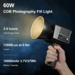PULUZ 60W Studio Video Light 2500K-6500K Dual Color Temperature Professional Photography Fill Light - Image 2
