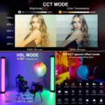 PULUZ 135 LEDs Photo Handheld Stick Light Full Color RGB Fill Light - Image 4