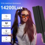 PULUZ 72 LEDs Photo Handheld Stick Light Full Color RGB Fill Light with Barndoor - Image 6