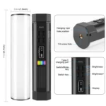 PULUZ 17cm Photo Handheld Full Color RGB Stick Light Magnetic LED Fill Light - Image 3