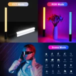 PULUZ 132 LEDs Photo Handheld Stick Light Full Color RGB Fill Light - Image 4
