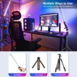 PULUZ 132 LEDs Photo Handheld Stick Light Full Color RGB Fill Light - Image 7