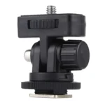 PULUZ 1/4 inch Screw Thread Cold Shoe Tripod Mount Adapter - Image 2