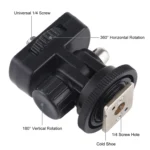 PULUZ 1/4 inch Screw Thread Cold Shoe Tripod Mount Adapter - Image 4
