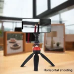 PULUZ 1/4 inch Screw Thread Cold Shoe Tripod Mount Adapter with Phone Clamp - Image 10
