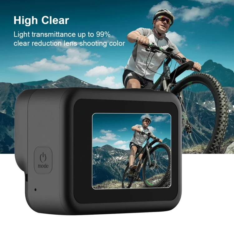 PU422_3.webp PULUZ for GoPro HERO8 Black Lens + LCD Display 9H 2.5D Tempered Glass Film - Image 4