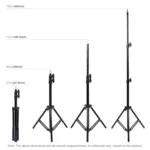 PULUZ 1.6m Height Tripod Mount Holder for Vlogging Video Light  Live Broadcast Kits - Image 3