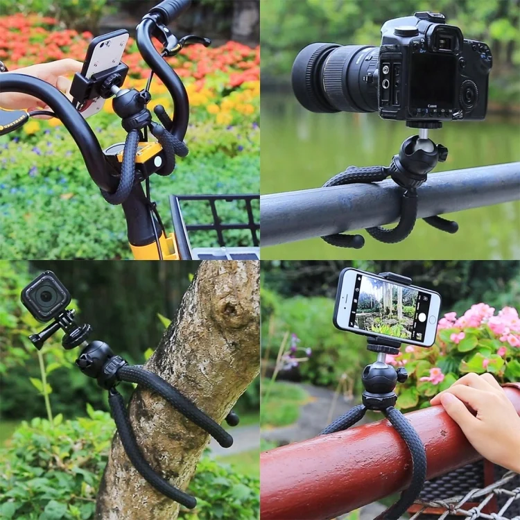 PU435_10.webp PULUZ Mini Octopus Flexible Tripod Holder with Ball Head for SLR Cameras, GoPro, Cellphone, Size: 25cmx4.5cm - Image 11